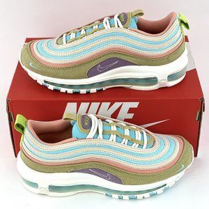 Nike Air Max 97 SE Sun Club Womens Sneakers Shoes Blue White Pink Tan DQ4126 400